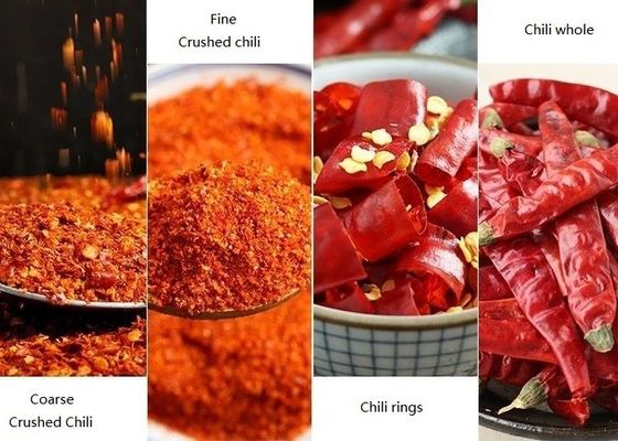 3CM Dried Birds Eye Chilli Pungent Red Chili Pods Dehydrated Without Stem
