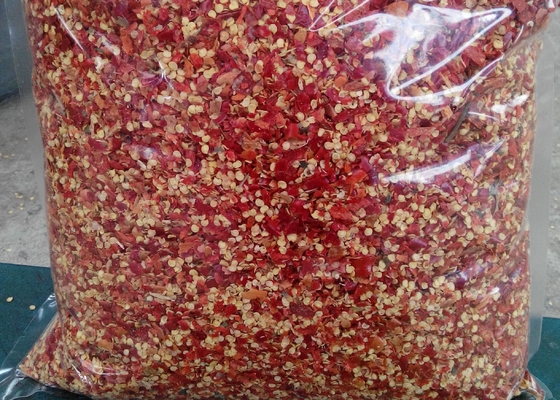 Tianjin Yidu Jinta Red Crushed Chilli Peppers Flakes Spicy 40,000 SHU 5-8 Mesh